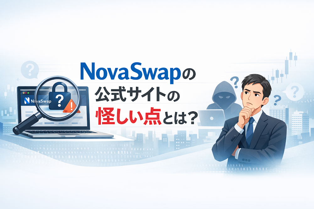 NovaSwapの公式サイトの怪しい点とは？