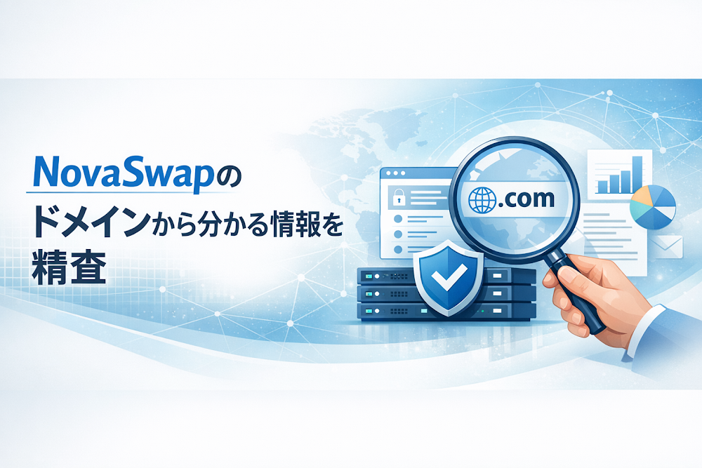 NovaSwapのドメインから分かる情報を精査