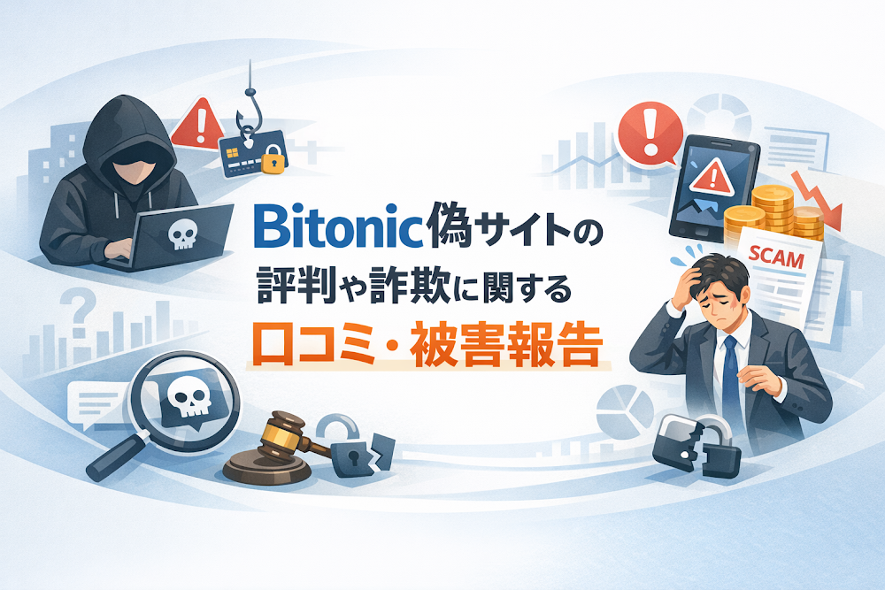 Bitonic偽サイトの評判や詐欺に関する口コミ・被害報告