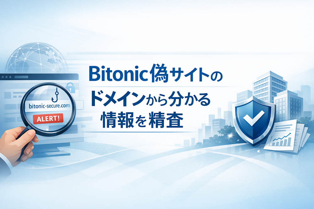 Bitonic偽サイトのドメインから分かる情報を精査