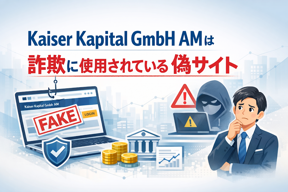 【結論】Kaiser Kapital GmbH AMは詐欺に使用されている偽サイト