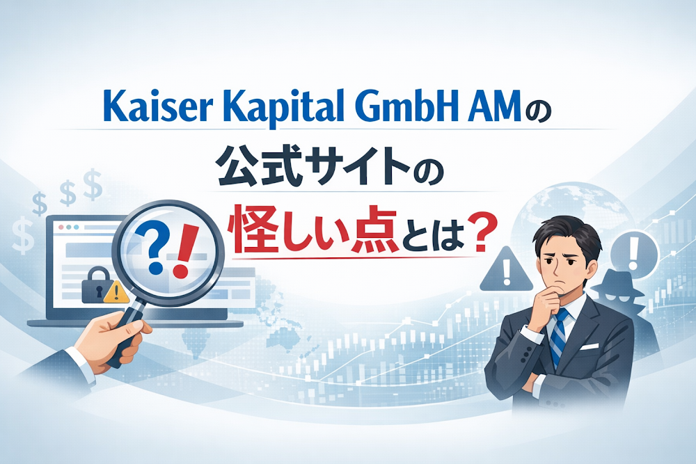 Kaiser Kapital GmbH AMの公式サイトの怪しい点とは?