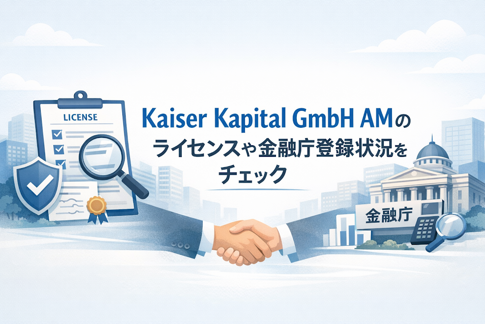Kaiser Kapital GmbH AMのライセンスや金融庁登録状況をチェック