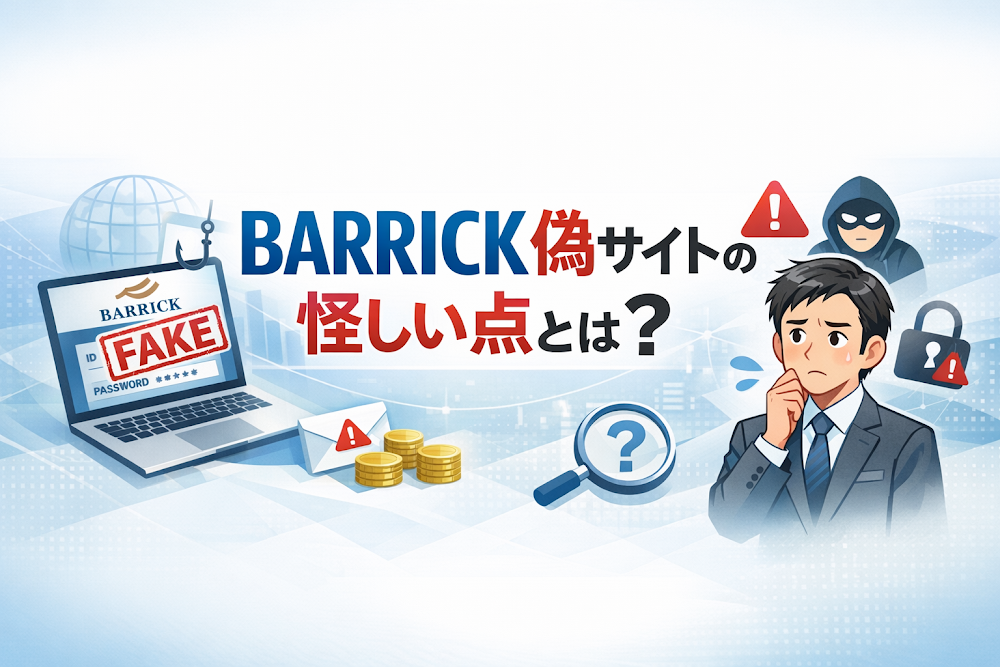 BARRICK偽サイトの怪しい点とは?