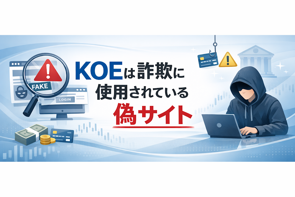 【結論】KOEは詐欺に使用されている偽サイト