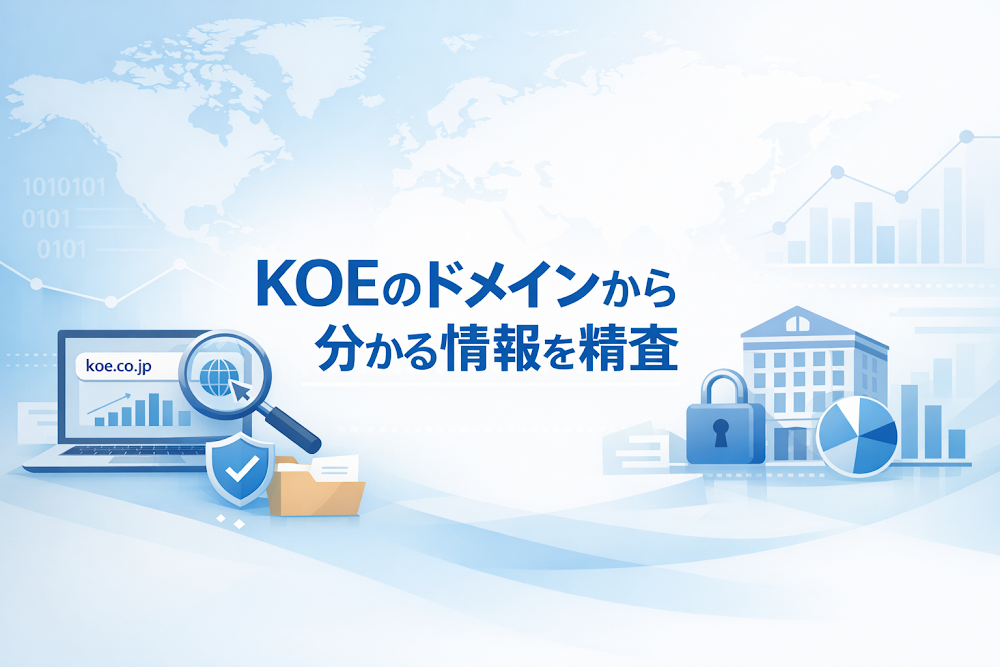 KOEのドメインから分かる情報を精査