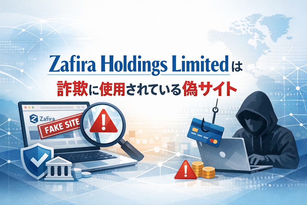 【結論】Zafira Holdings Limitedは詐欺に使用されている偽サイト