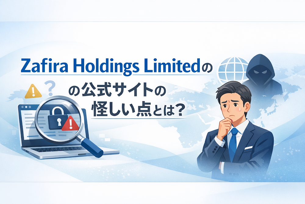Zafira Holdings Limitedの公式サイトの怪しい点とは？