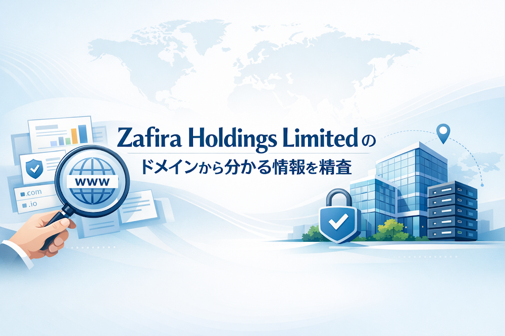 Zafira Holdings Limitedのドメインから分かる情報を精査