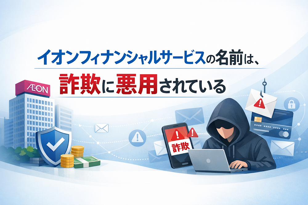 【結論】イオンフィナンシャルサービスの名前は、詐欺に悪用されている