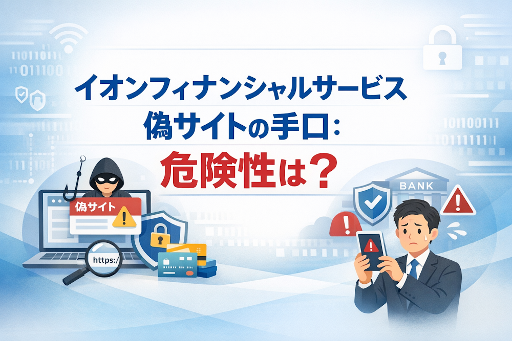 イオンフィナンシャルサービス偽サイトの手口：危険性は？