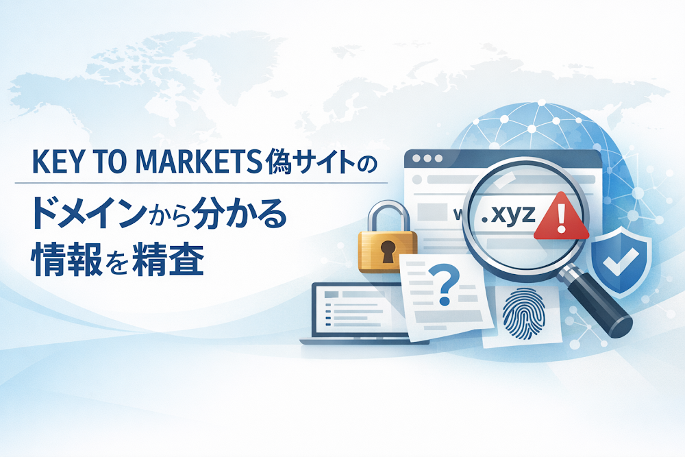 KEY TO MARKETS偽サイトのドメインから分かる情報を精査