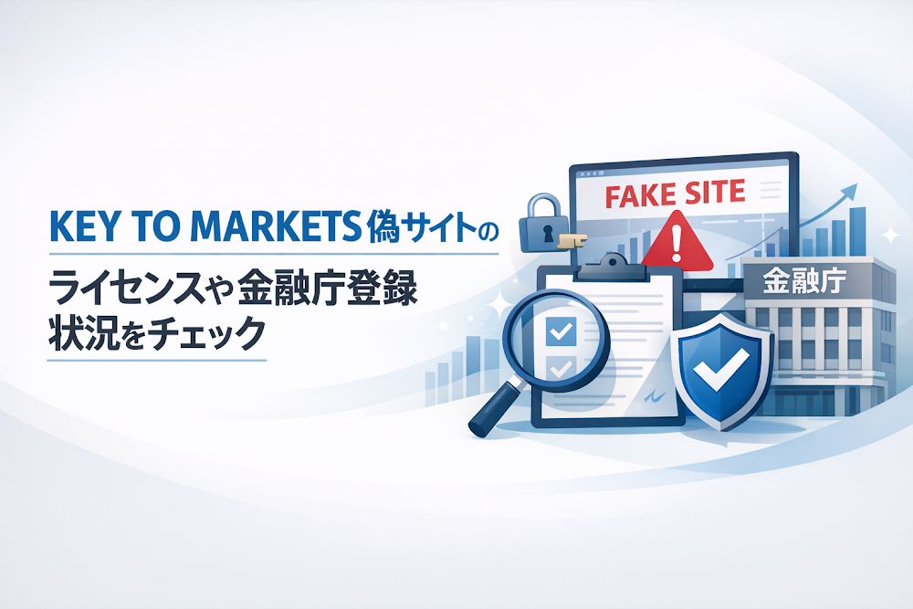 KEY TO MARKETS偽サイトのライセンスや金融庁登録状況をチェック