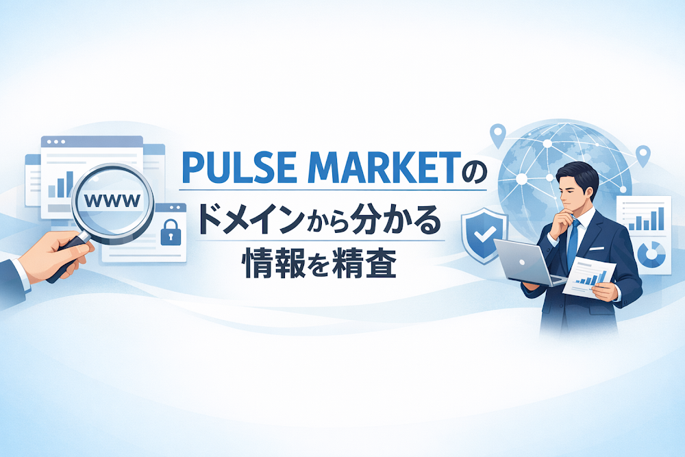 PULSE MARKETのドメインから分かる情報を精査