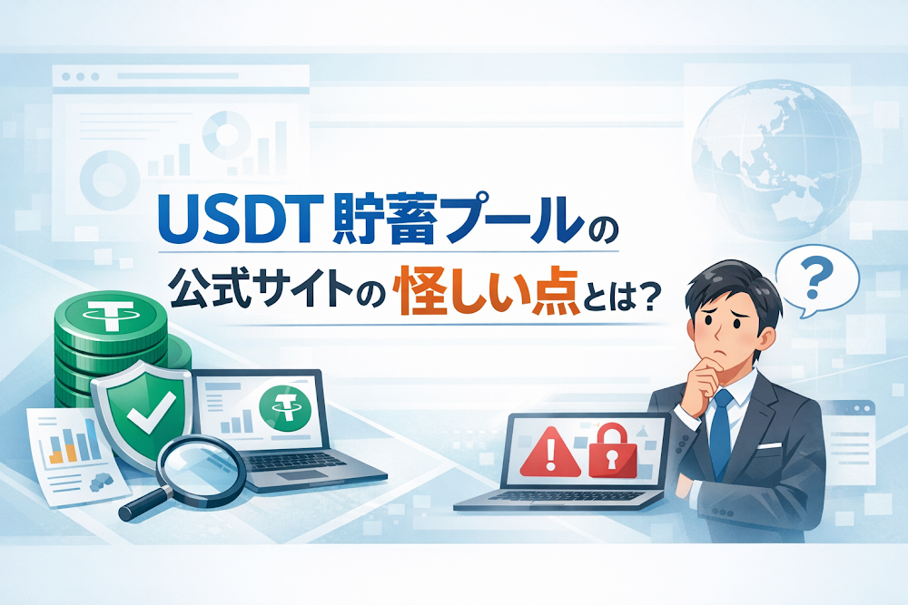 USDT貯蓄プールの公式サイトの怪しい点とは?