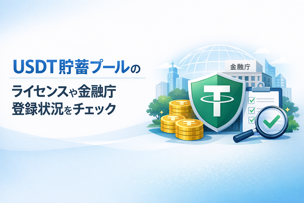 USDT貯蓄プールのライセンスや金融庁登録状況をチェック