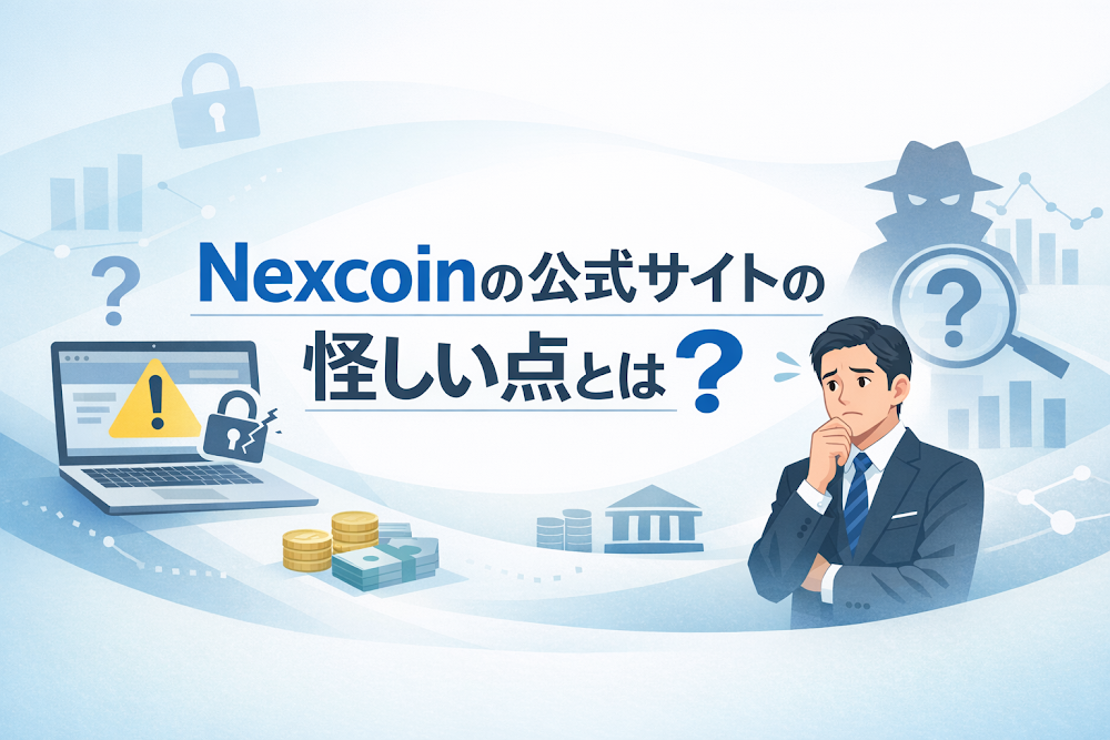 Nexcoinの公式サイトの怪しい点とは？
