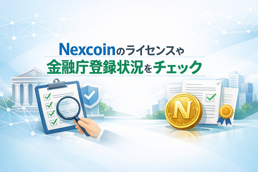 Nexcoinのライセンスや金融庁登録状況をチェック
