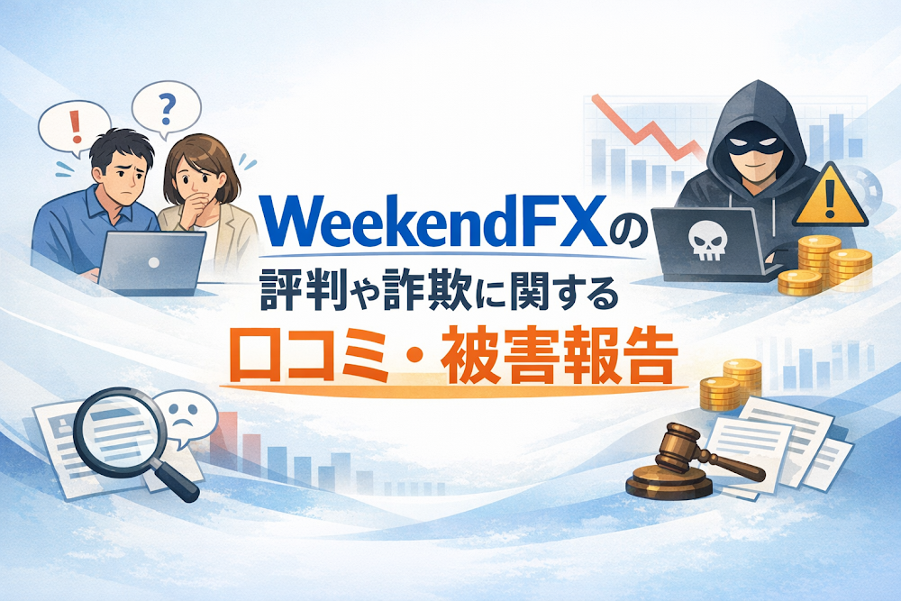 WeekendFXの評判や詐欺に関する口コミ・被害報告