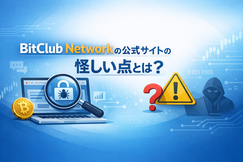 BitClub Networkの公式サイトの怪しい点とは？