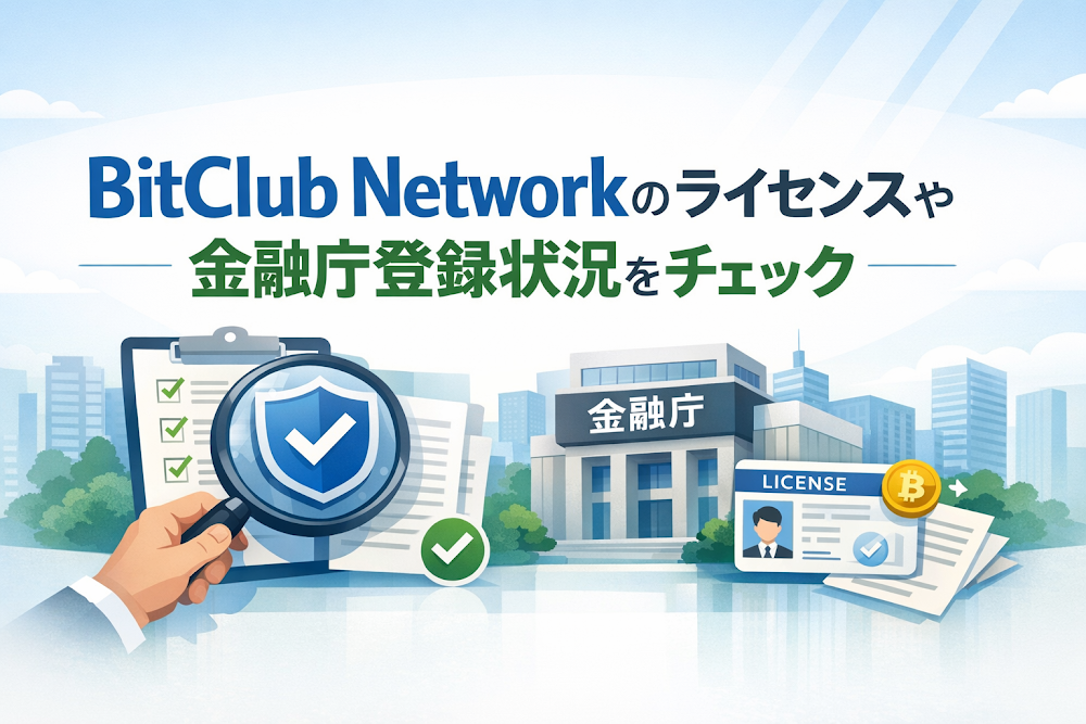 BitClub Networkのライセンスや金融庁登録状況をチェック