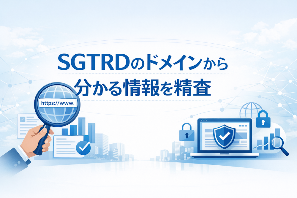 SGTRDのドメインから分かる情報を精査