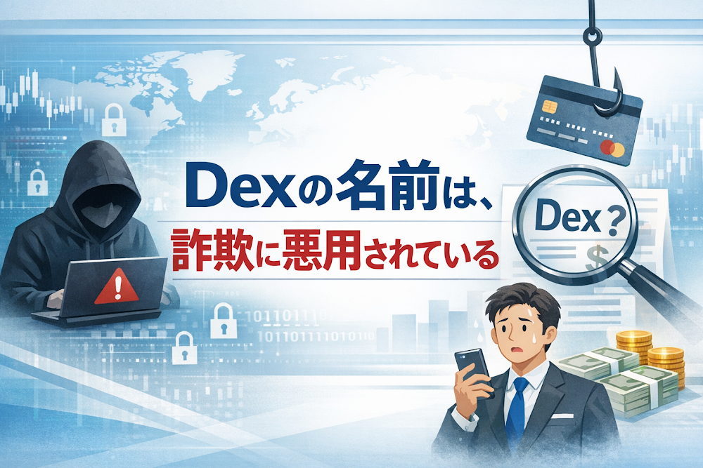 【結論】Dexの名前は、詐欺に悪用されている