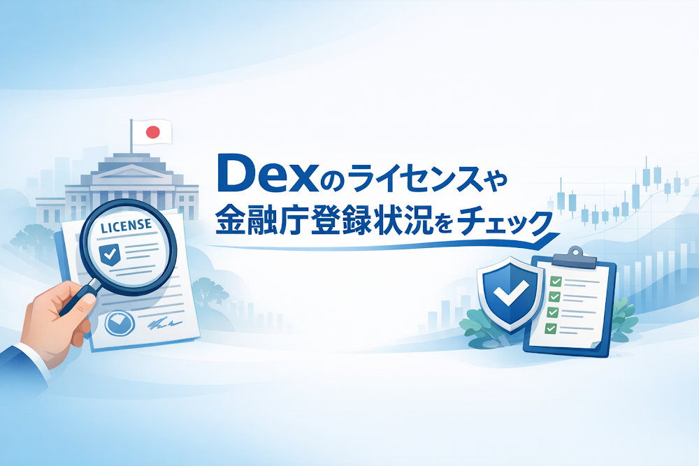 Dexのライセンスや金融庁登録状況をチェック