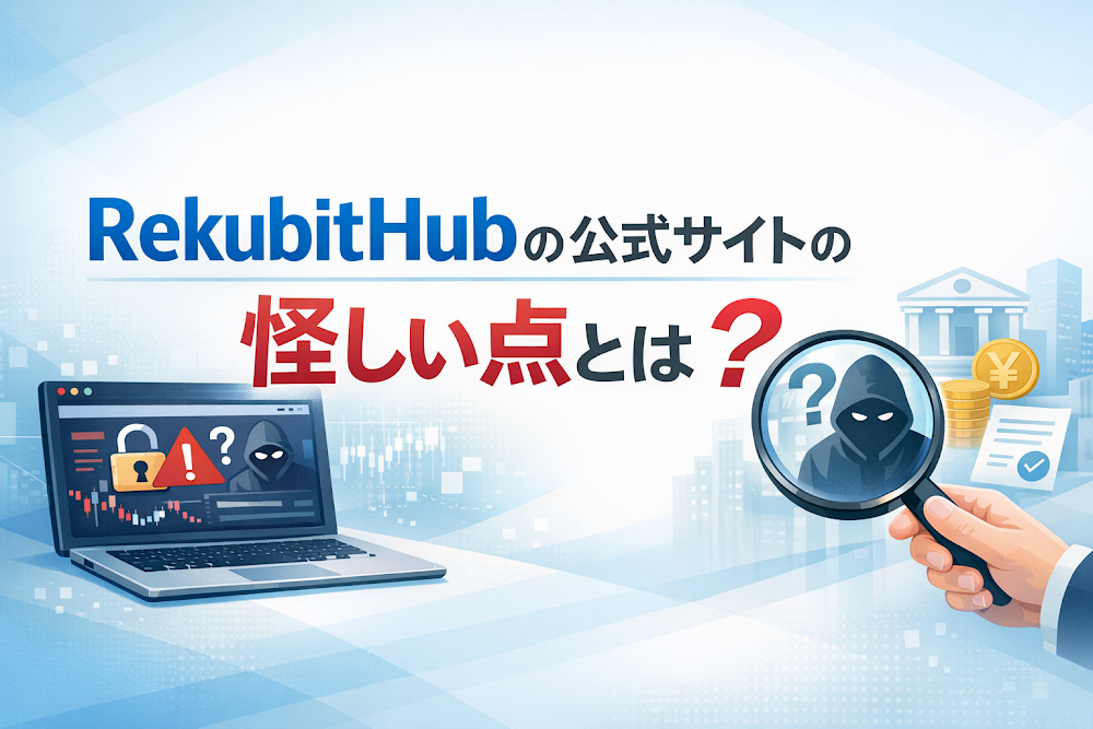 RekubitHubの公式サイトの怪しい点とは?