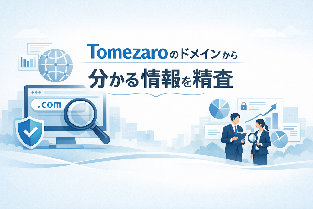 Tomezaroのドメインから分かる情報を精査