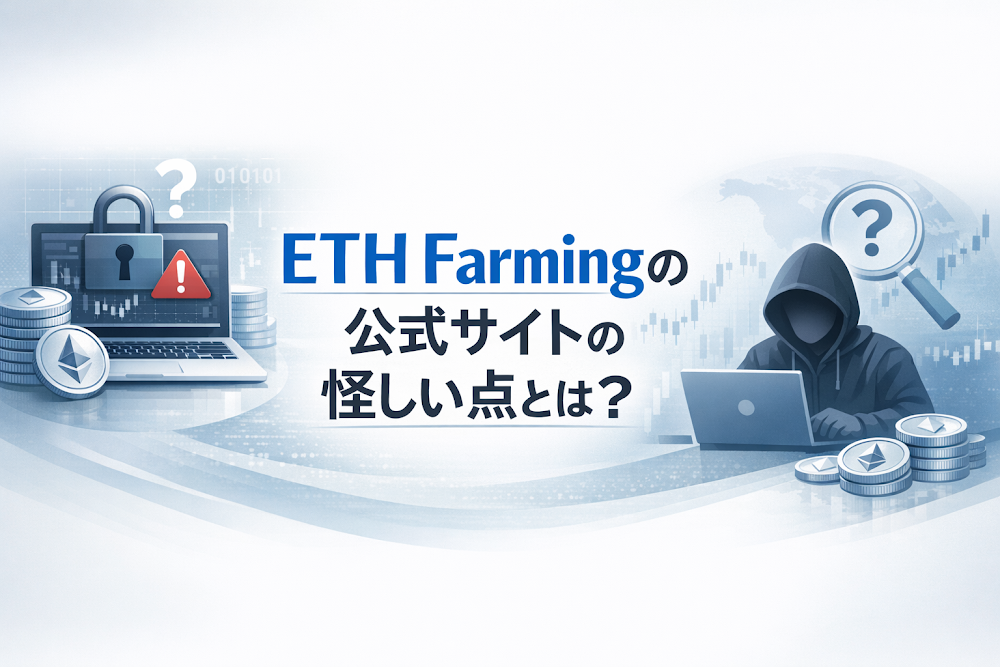 ETH Farmingの公式サイトの怪しい点とは？
