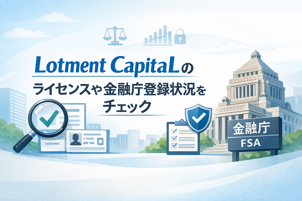 Lotment CapitaLのライセンスや金融庁登録状況をチェック