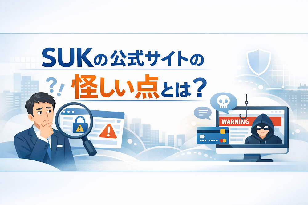 SUKの公式サイトの怪しい点とは?