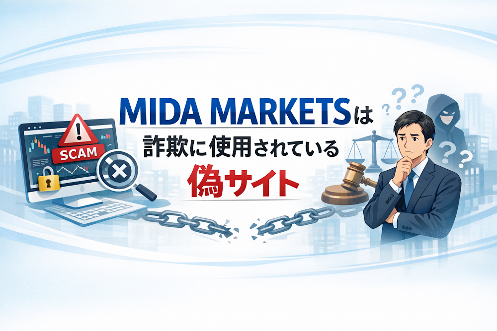 【結論】MIDA MARKETSは詐欺に使用されている偽サイト