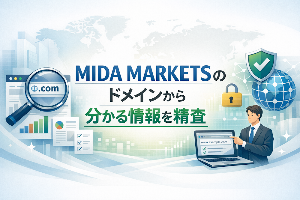 MIDA MARKETSのドメインから分かる情報を精査