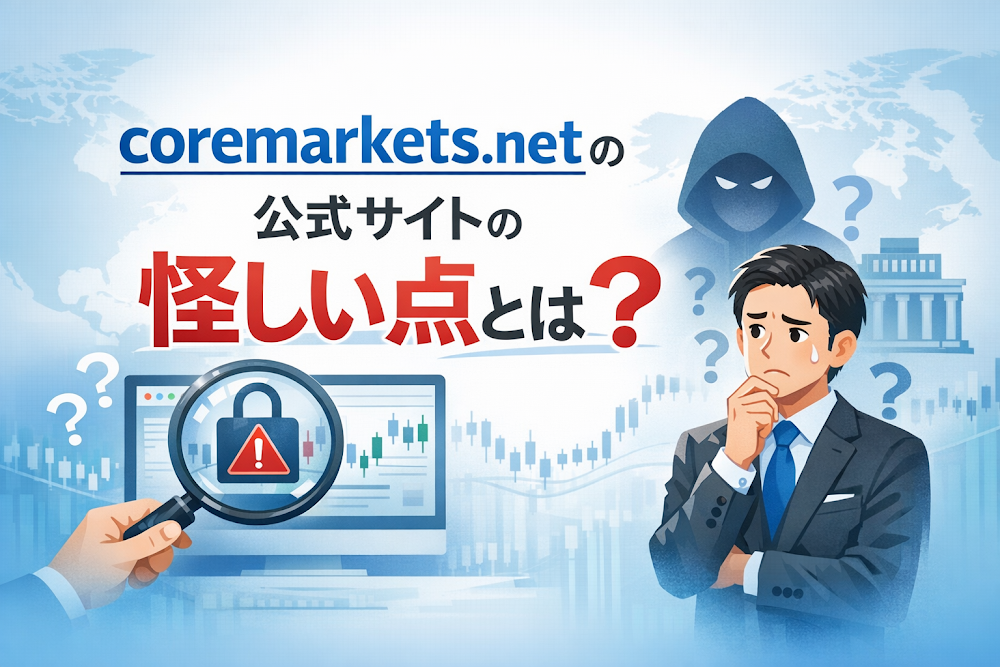 coremarkets.netの公式サイトの怪しい点とは？
