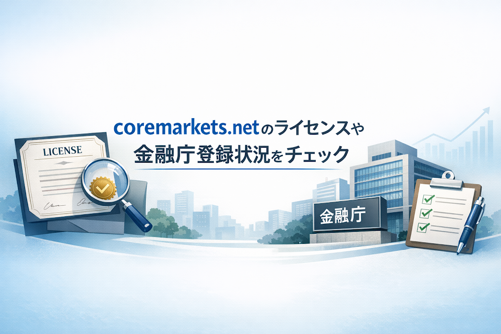 coremarkets.netのライセンスや金融庁登録状況をチェック