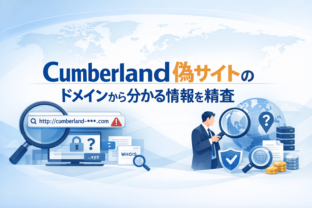 Cumberland偽サイトのドメインから分かる情報を精査