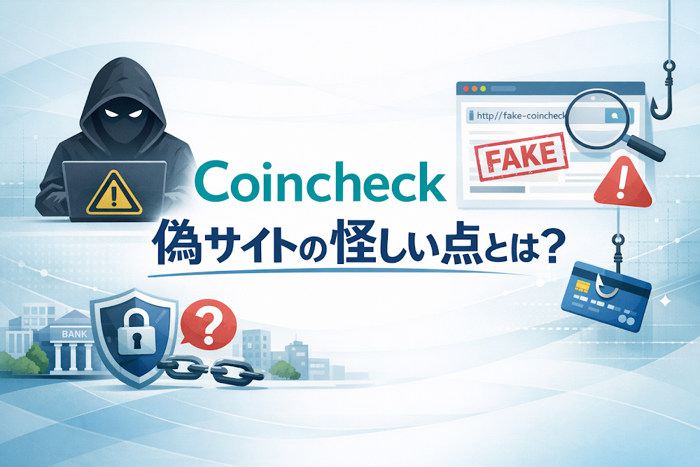 Coincheck偽サイトの怪しい点とは？