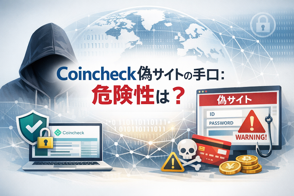 Coincheck偽サイトの手口：危険性は？