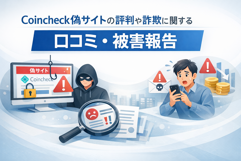 Coincheck偽サイトの評判や詐欺に関する口コミ・被害報告