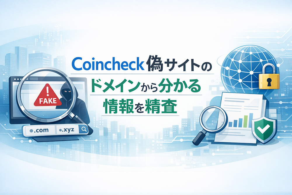 Coincheck偽サイトのドメインから分かる情報を精査