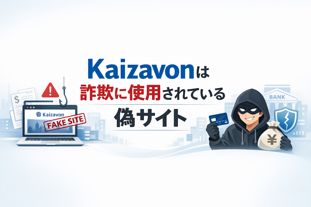 【結論】Kaizavonは詐欺に使用されている偽サイト