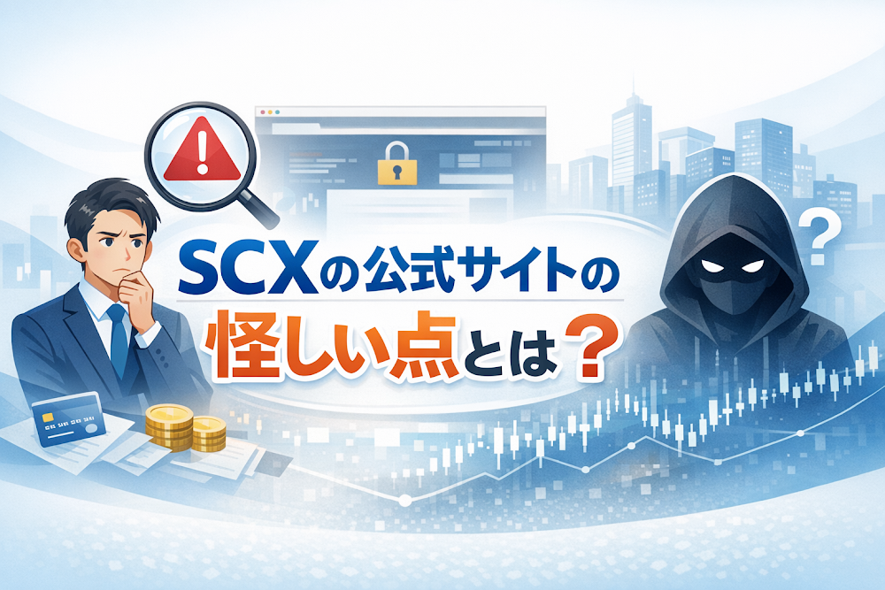 SCXの公式サイトの怪しい点とは?