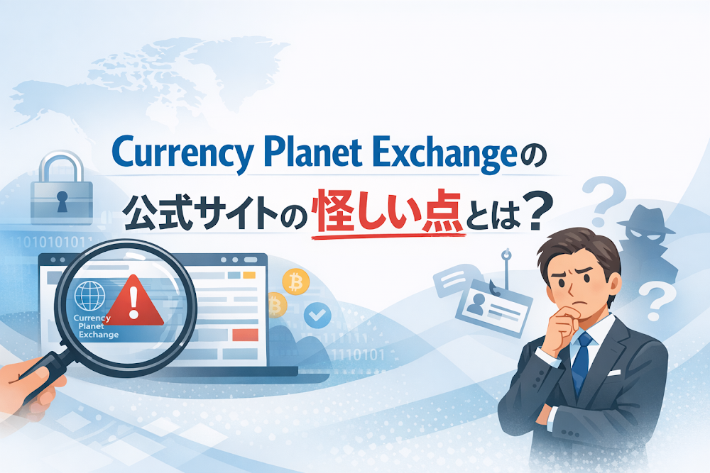 Currency Planet Exchangeの公式サイトの怪しい点とは？