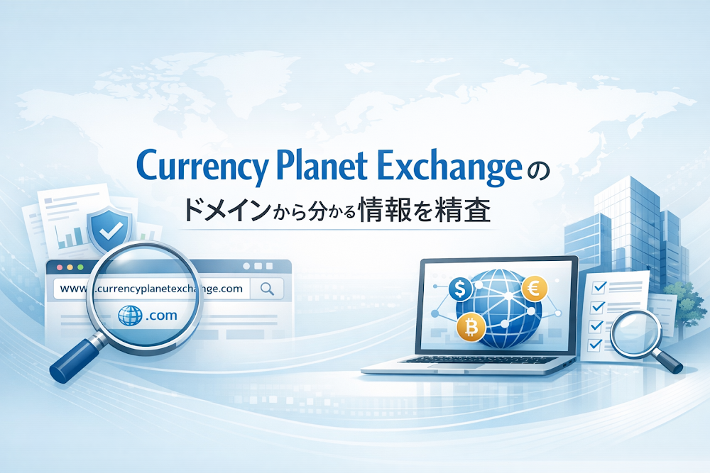 Currency Planet Exchangeのドメインから分かる情報を精査
