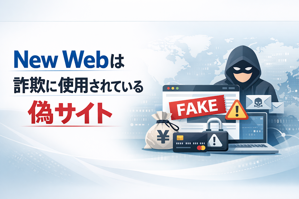 【結論】New Webは詐欺に使用されている偽サイト