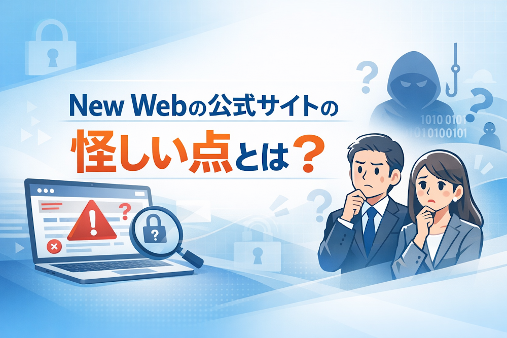 New Webの公式サイトの怪しい点とは?
