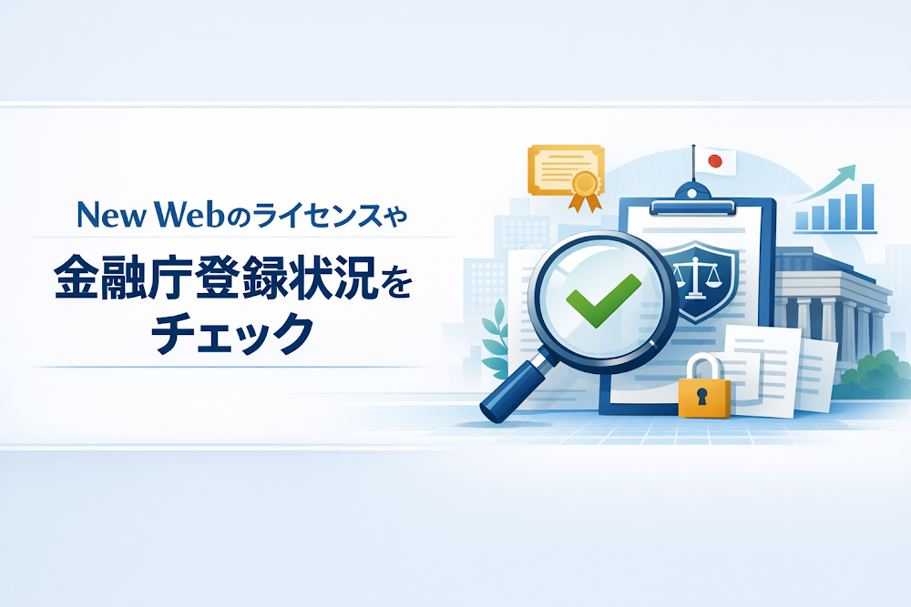 New Webのライセンスや金融庁登録状況をチェック