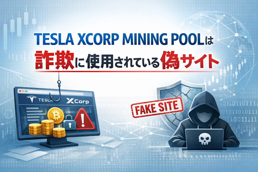 【結論】TESLA XCORP MINING POOLは詐欺に使用されている偽サイト
